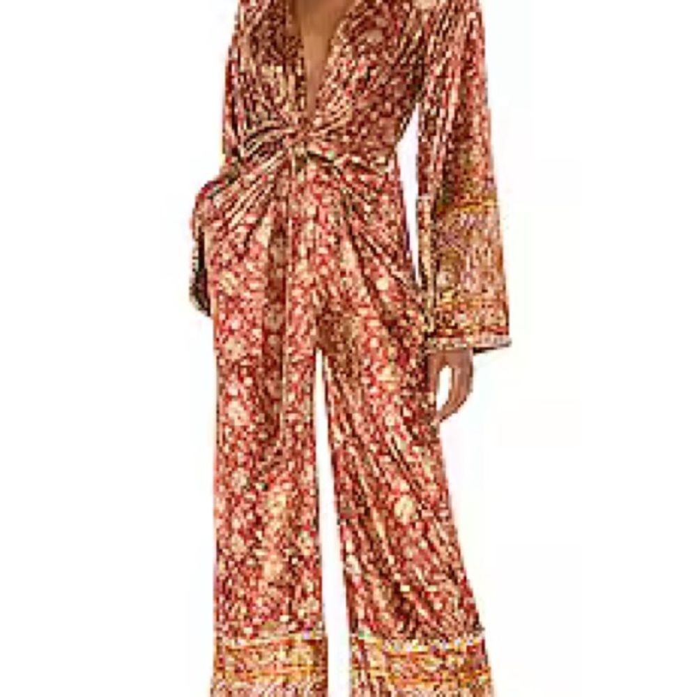 FREE PEOPLE HARPER VELVET JUMPSUIT